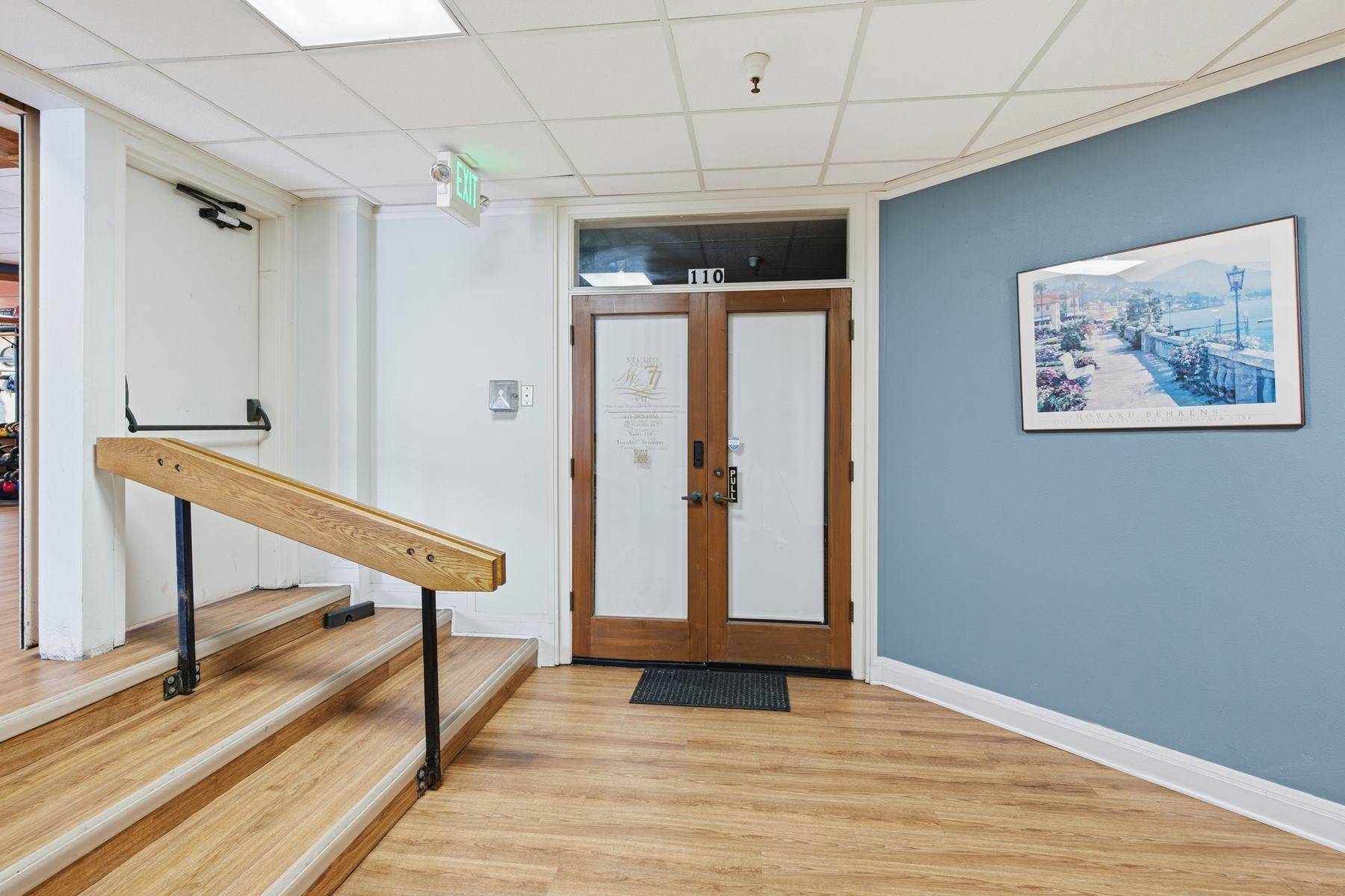 Building entrance and lobby
